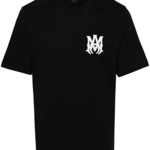 Amiri logo-print cotton T-shirt black