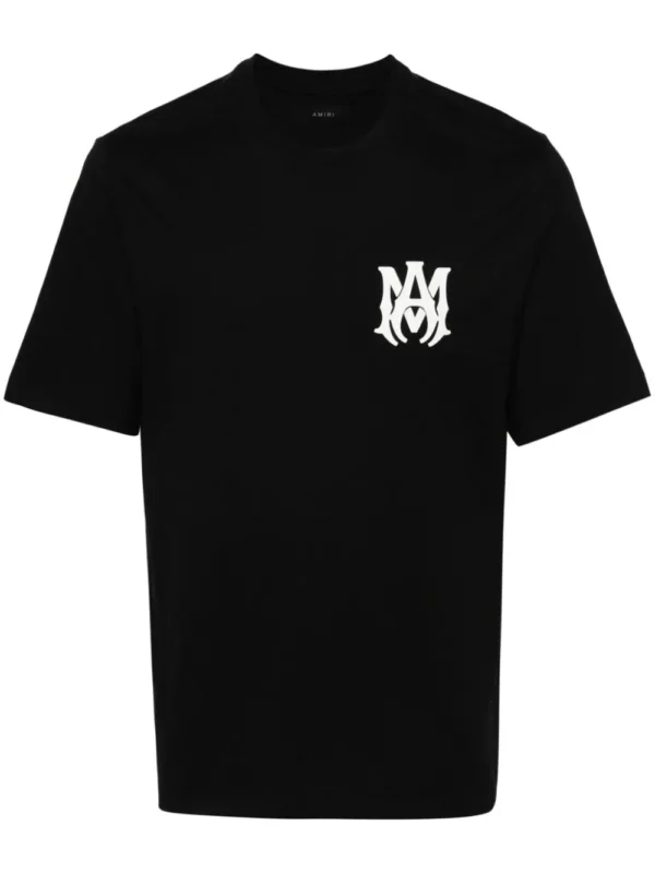 Amiri logo-print cotton T-shirt black