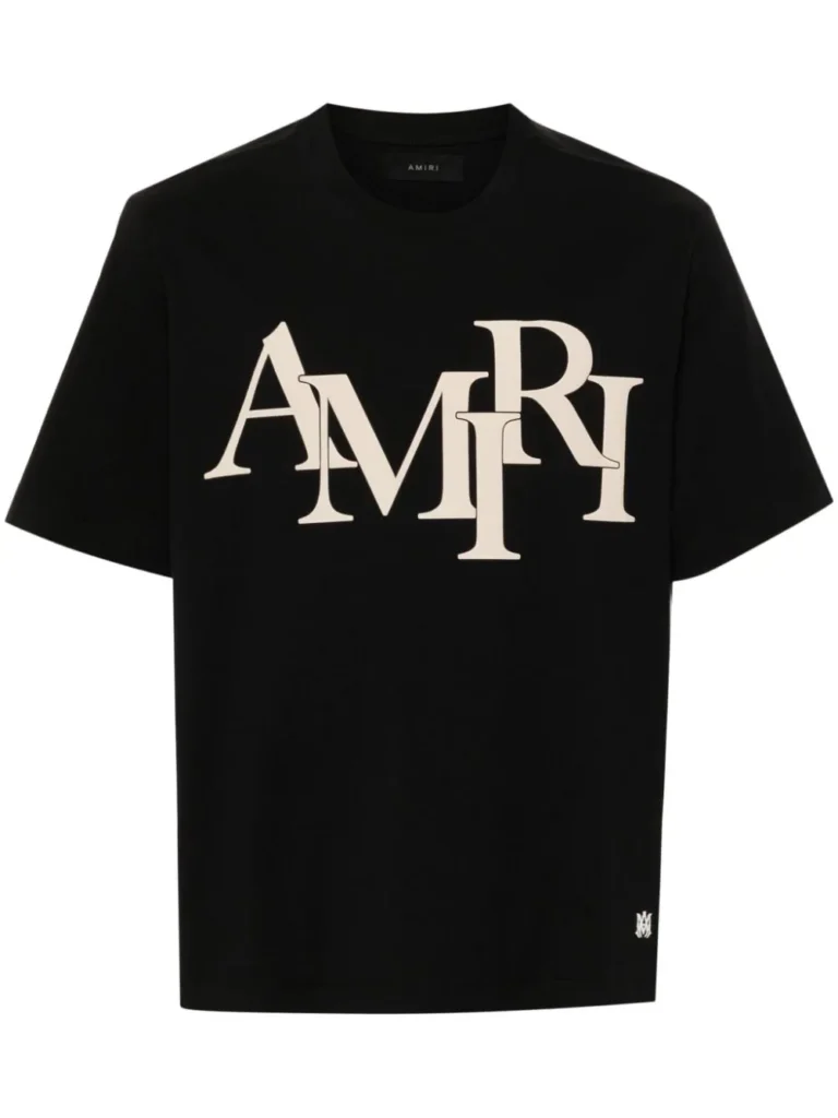 Amiri Balck Cotton T-Shirt